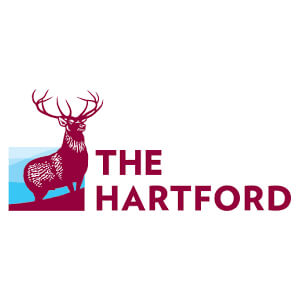 Logo for the Hartford insurance company. Links to their contact info.